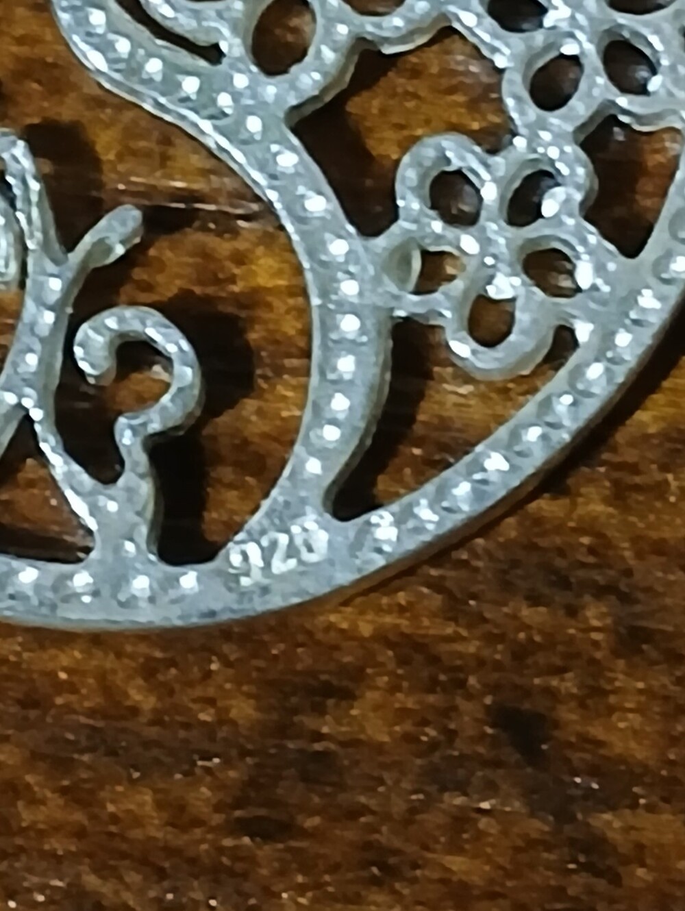 ❤️ 1 1/8" 925 SS 🦋 Butterfly/Flowers🌼 Pendant - Picture 10 of 12